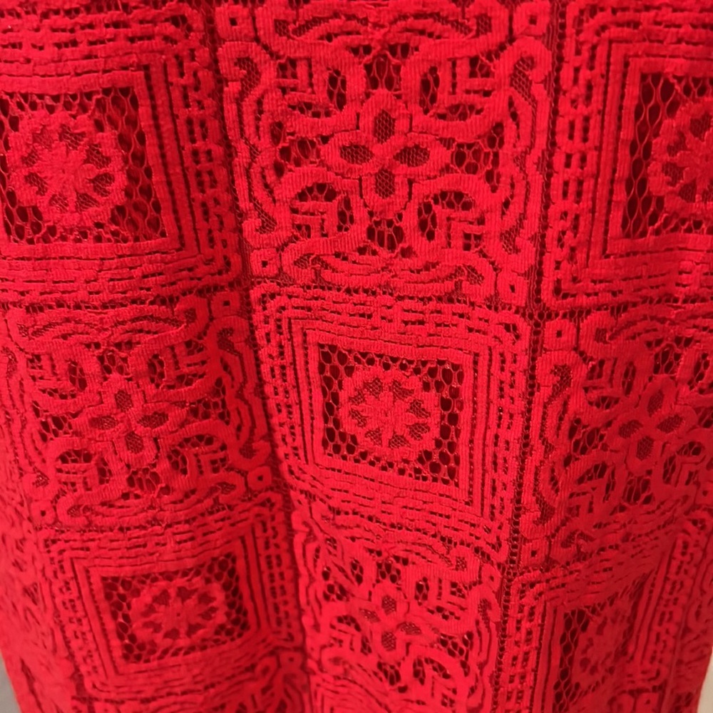 4/$30.     Rafaella Red Fully Lined Tassel‎ Shell, size large - Picture 5 of 14